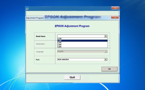 Epson L360 Adjustment Program