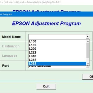 Epson L312 Adjustment Program