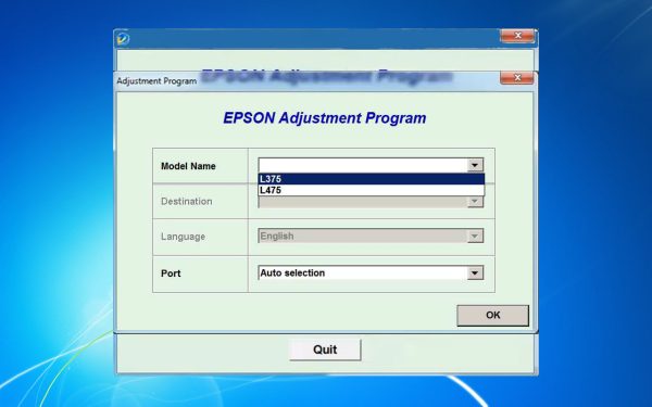 Epson L475 Adjustment Program