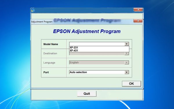 Epson Xp231 Adjustment Program